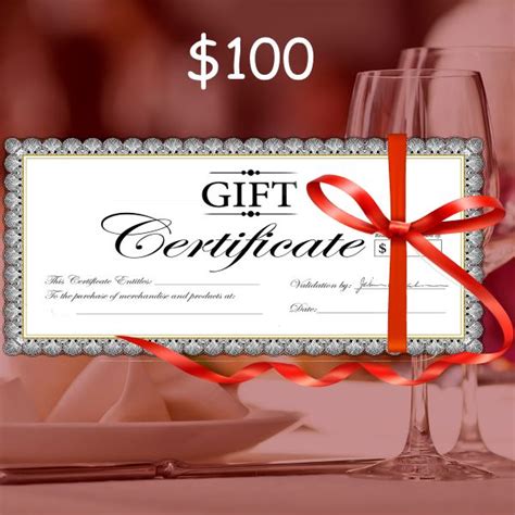 $100 Gift Certificate